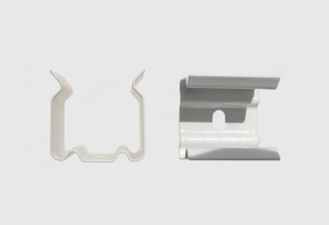 Montageclip 12 mm Metall-Ausführung (weiß lackiert)
Mounting clip 25 mm metal version (white painted)